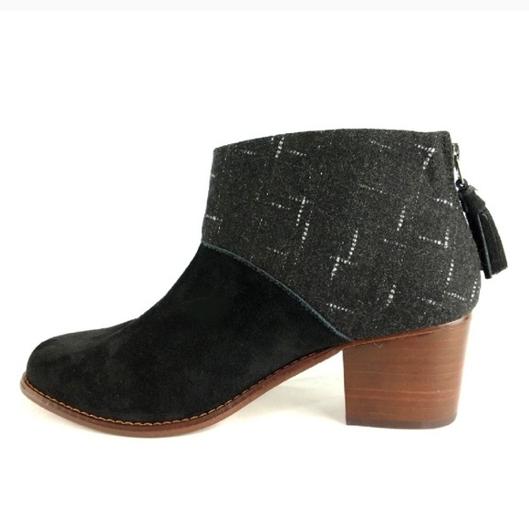 toms leila booties black